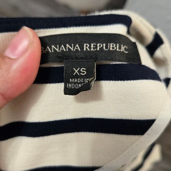 Banana Republic Stripe Shift Ponte Dress Size XS like new - Picture 5 of 10